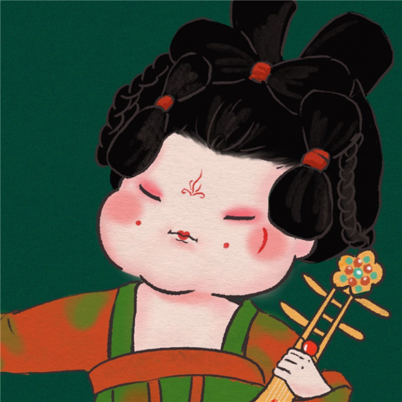 手绘版《唐宫夜宴》用插画为中国传统美学加油鼓劲