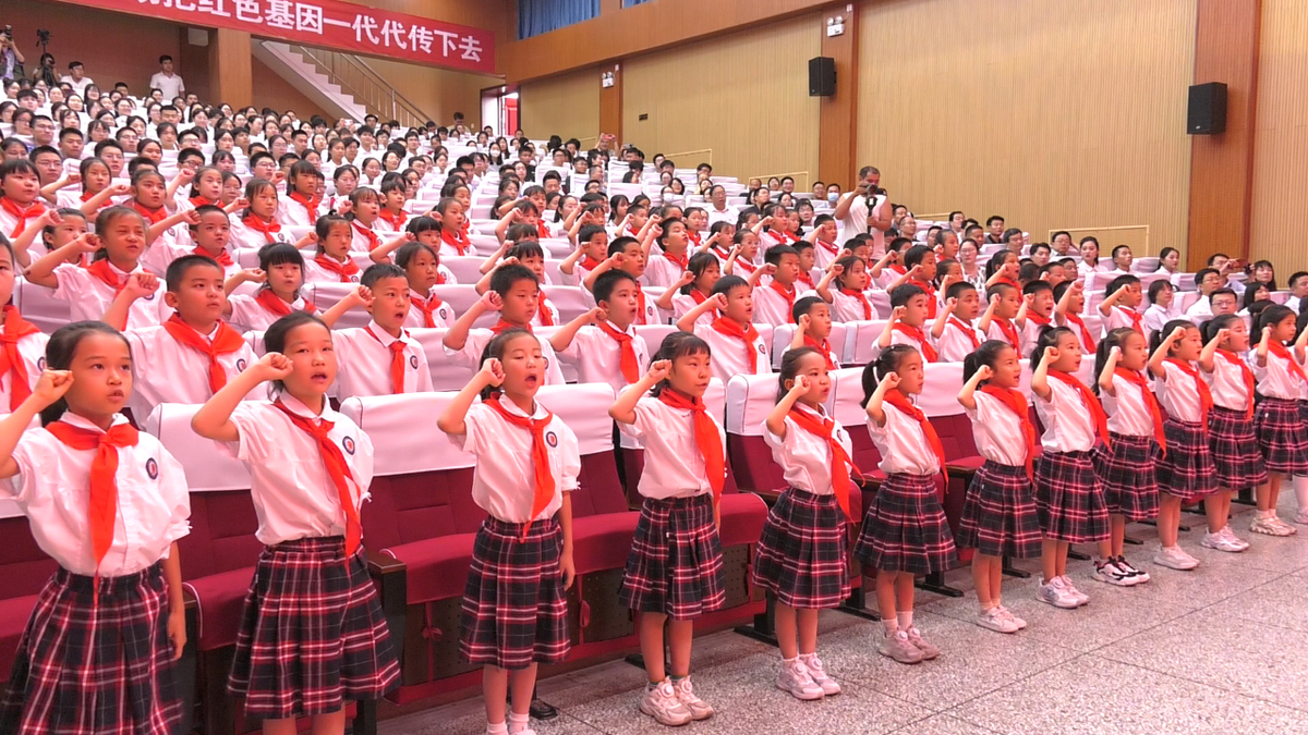 省教育厅一级巡视员何秀敏出席河南师范大学大中小学生入党入团入队集中宣誓仪式