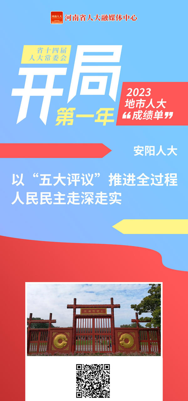 开局第一年丨2023安阳人大“成绩单”：<br>以“五大评议”推进全过程人民民主走深走实