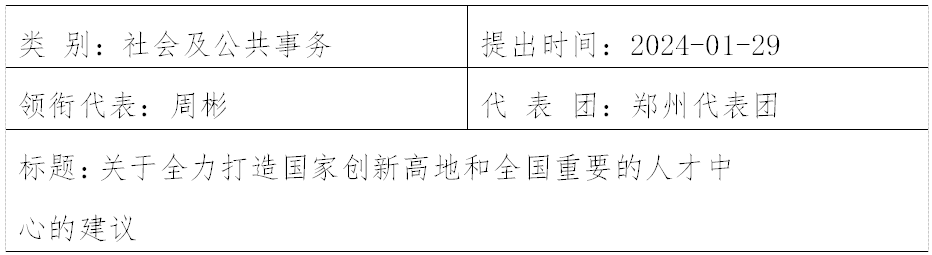 河南省第十四届人民代表大会第二次会议第806号建议及答复