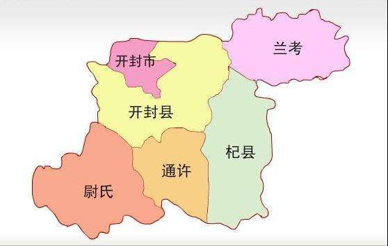 开封区县地图图片