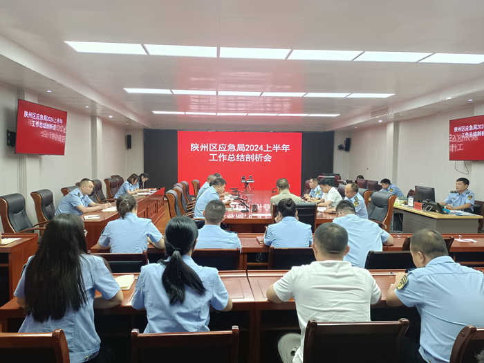 三门峡市陕州区应急管理局召开上半年工作总结剖析会