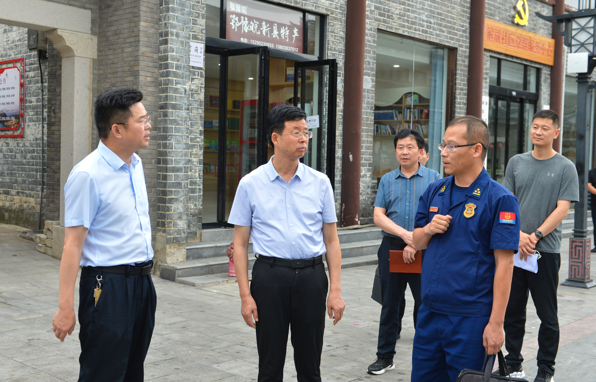 新县县委书记夏明夫调研新县文物安全工作