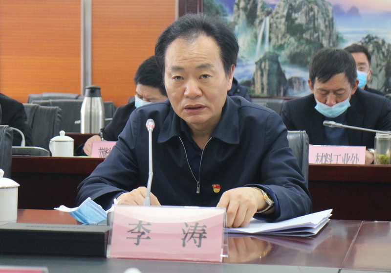 厅党组书记,厅长李涛出席考核会并致辞,厅党组成员,副厅长沈天良主持