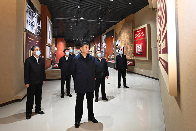习近平： 弘扬伟大建党精神和延安精神 <br>为实现党的二十大提出的目标任务而团结奋斗