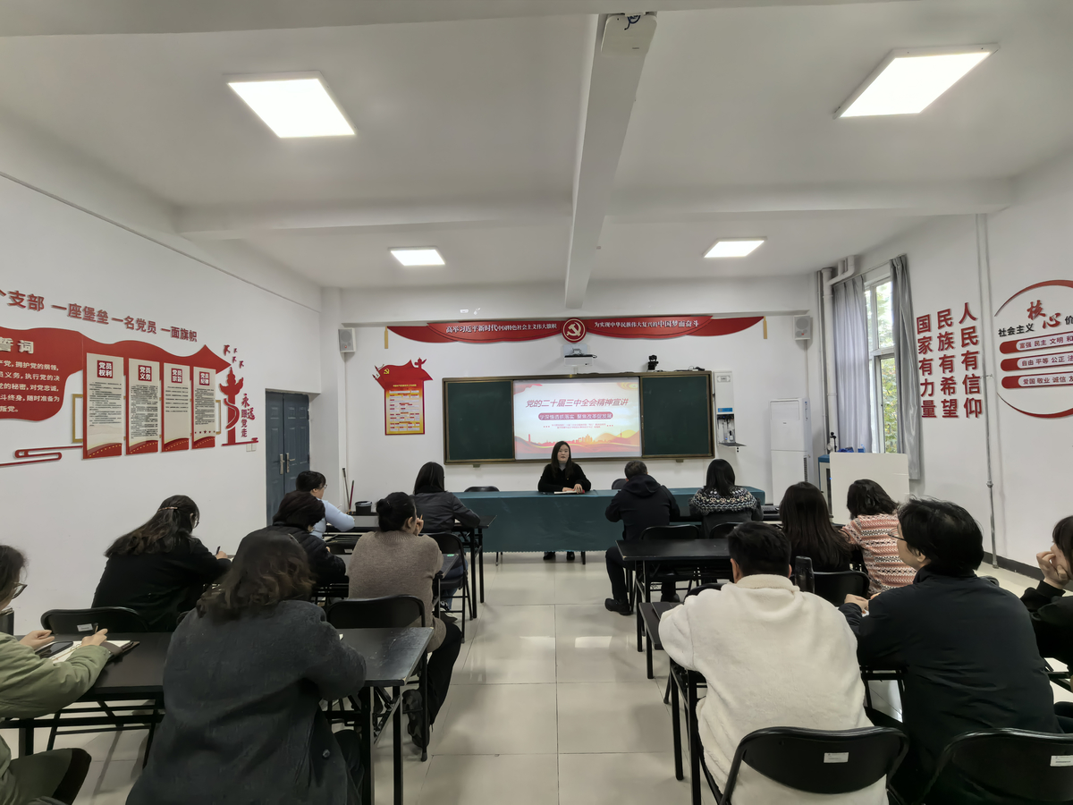 河南职业技术学院数创学院教师一支部学习贯彻党的二十届三中全会主题党日活动
