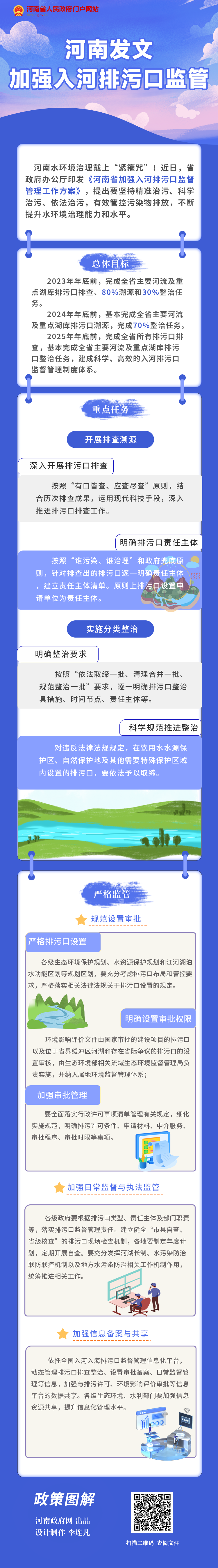 一图读懂丨河南发文加强入河排污口监管