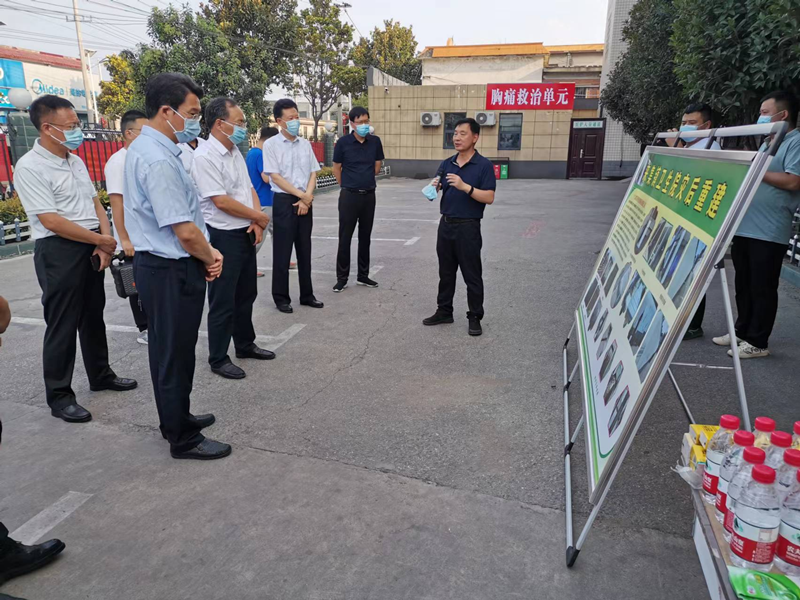 驻委纪检监察组组长、委党组成员李振明带队督导调研郑州市灾后重建工作