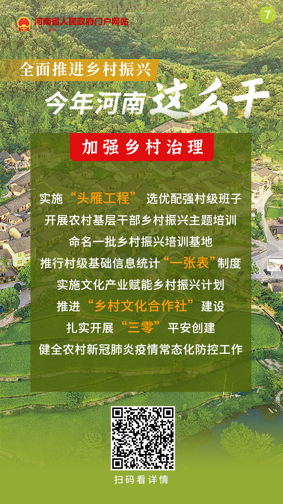 海报丨全面推进乡村振兴 今年河南这么干