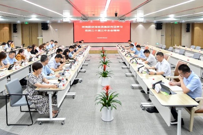 河南航空港投资集团传达学习党的二十届三中全会精神