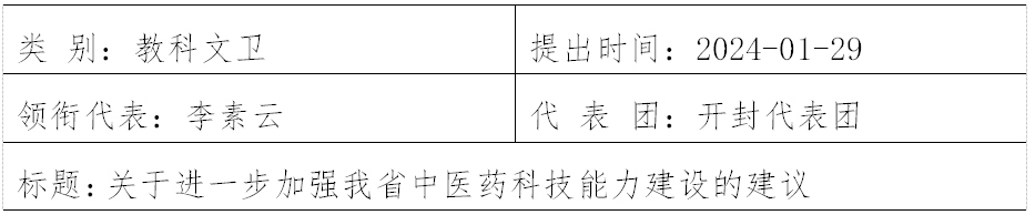 河南省第十四届人民代表大会第二次会议第504号建议及答复