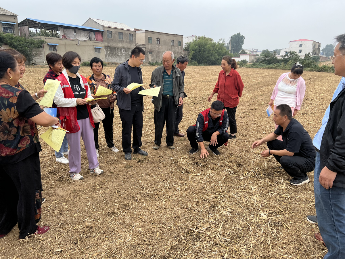 省农技总站开展“农技下乡入户”服务活动把麦播技术送到农户“家门口”