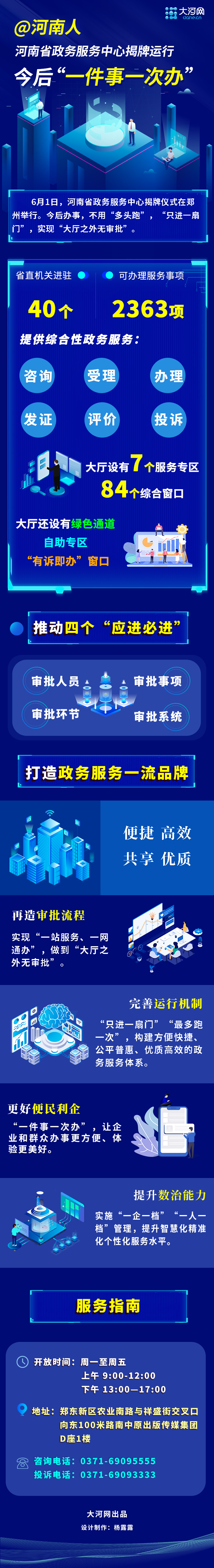 @河南人 河南省政务服务中心揭牌运行，今后“一件事一次办”