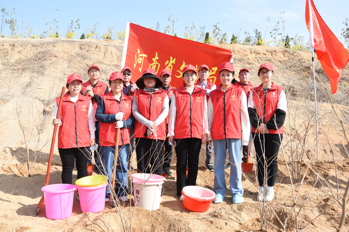 河南省文物局<br>组织开展2023年春季义务植树活动