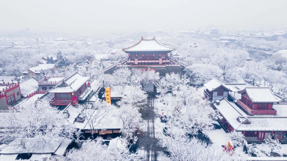 开封目光之所至雪景美如画