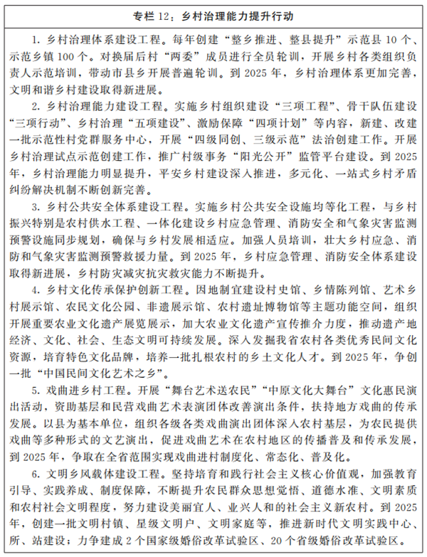 河南省人民政府关于印发河南省“十四五”乡村振兴和农业农村现代化规划的通知