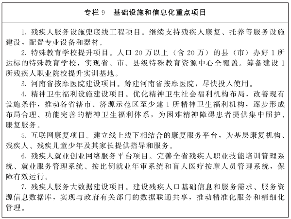 河南省人民政府关于印发河南省“十四五”残疾人保障和发展规划的通知