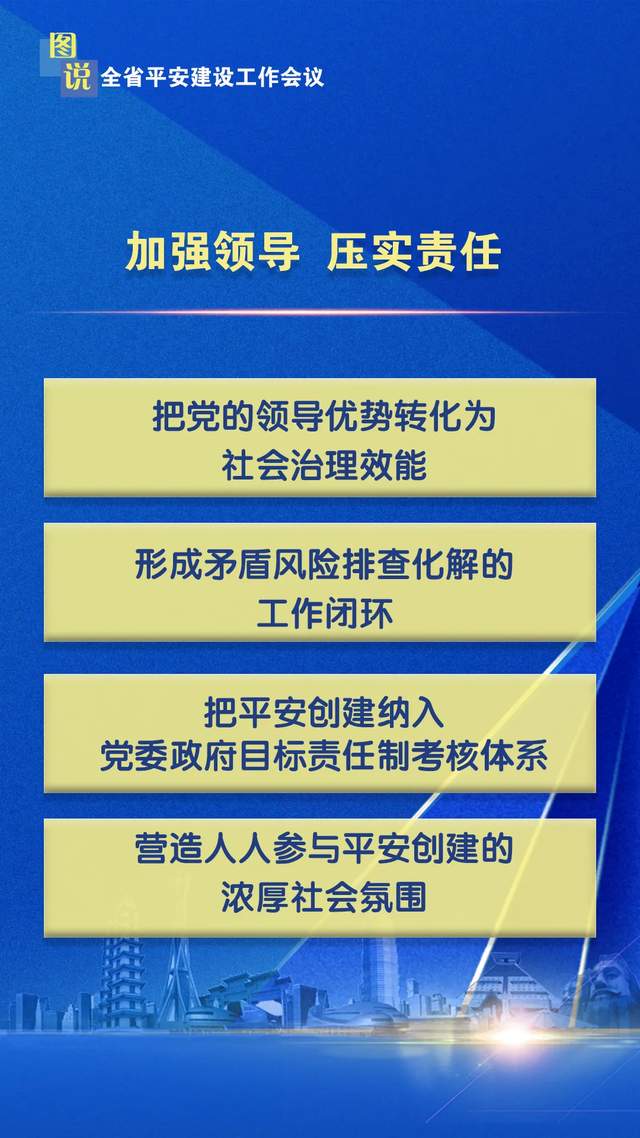 干货满满！图说全省平安建设工作会议