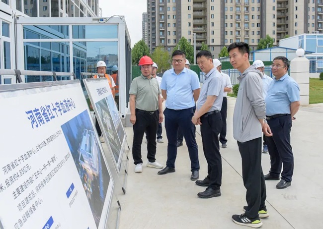 易日勿调研河南省科学院航空港区分院、双鹤湖地下商业广场、创泰生物医工园、血液中心项目