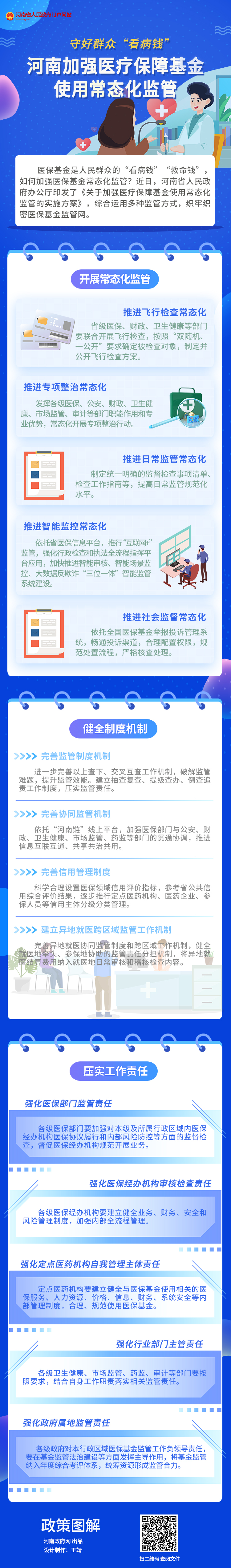 一图读懂丨守好群众“看病钱”！河南加强医疗保障基金使用常态化监管