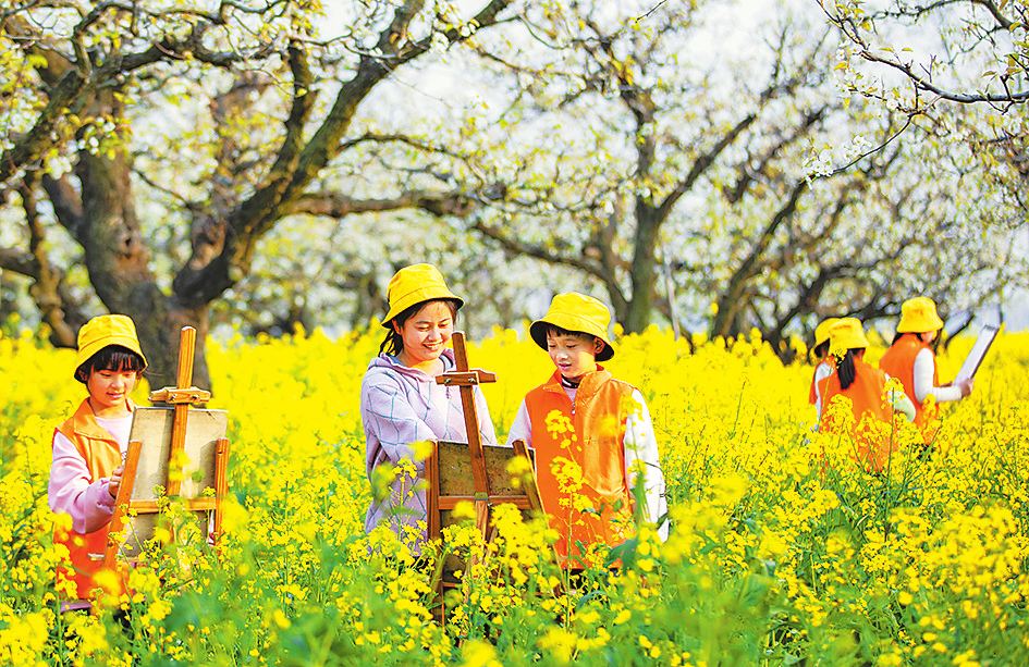 Spring Blossoms Delight Tourists in Ningling