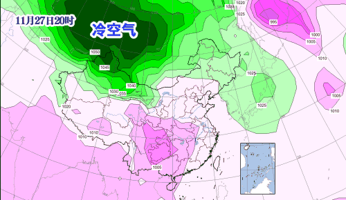 剧烈降温 大范围雨雪 寒潮+大风双预警
