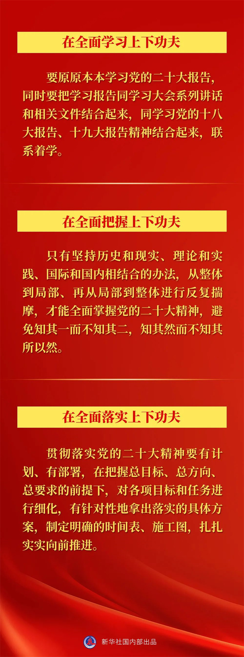 学习贯彻党的二十大精神 总书记这样指导部署