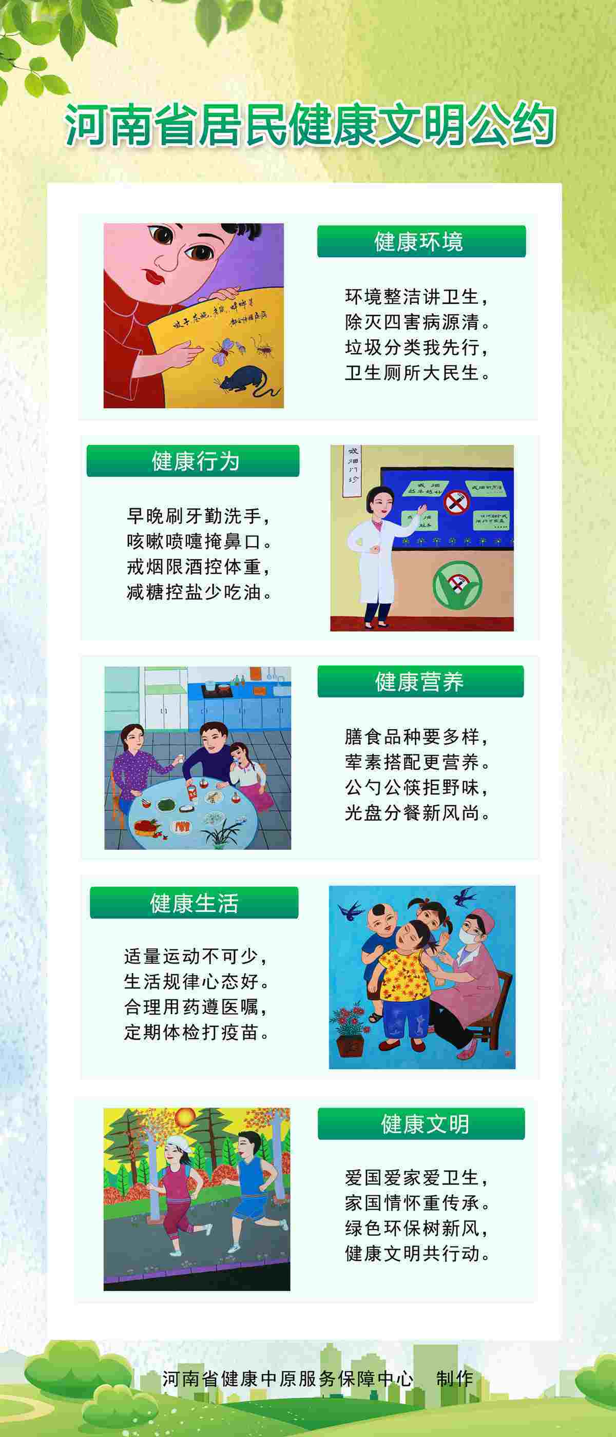 河南省居民健康文明公约发布