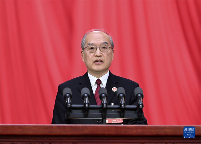 十四届全国人大一次会议举行第二次全体会议 习近平等党和国家领导人出席会议