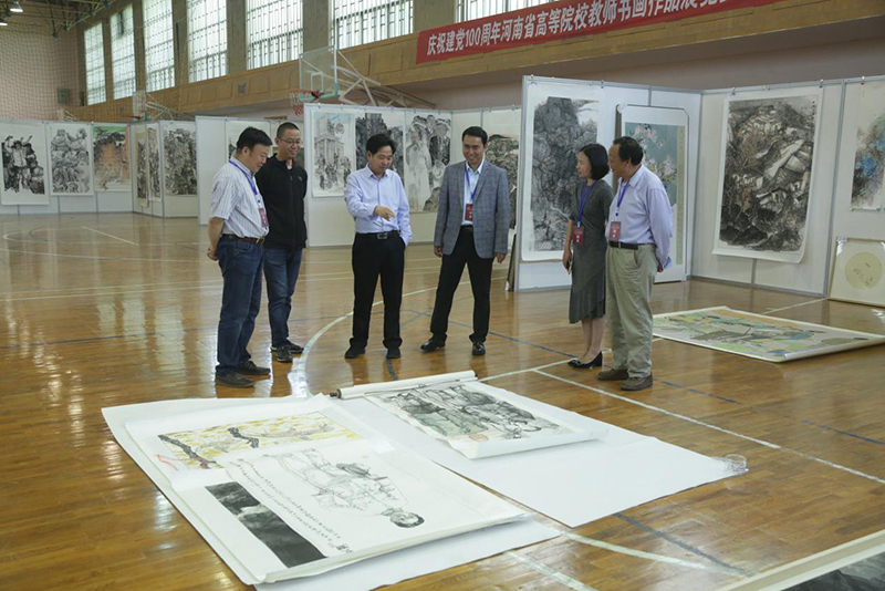 庆祝中国共产党成立100周年河南省高等院校教师书画作品展评审工作完成