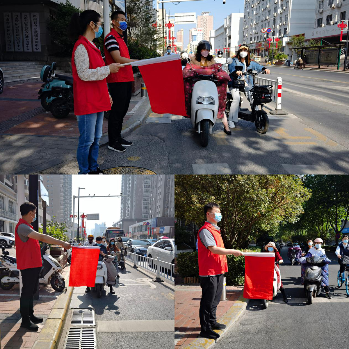 文明交通 安全同行 <br>----省司法厅组织开展文明交通志愿服务活动