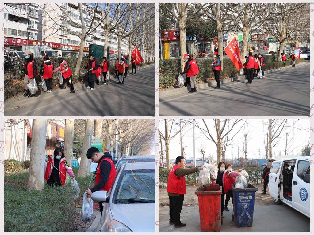 河南省石漫滩水库管理局开展“路段献爱心、干净过春节”志愿活动