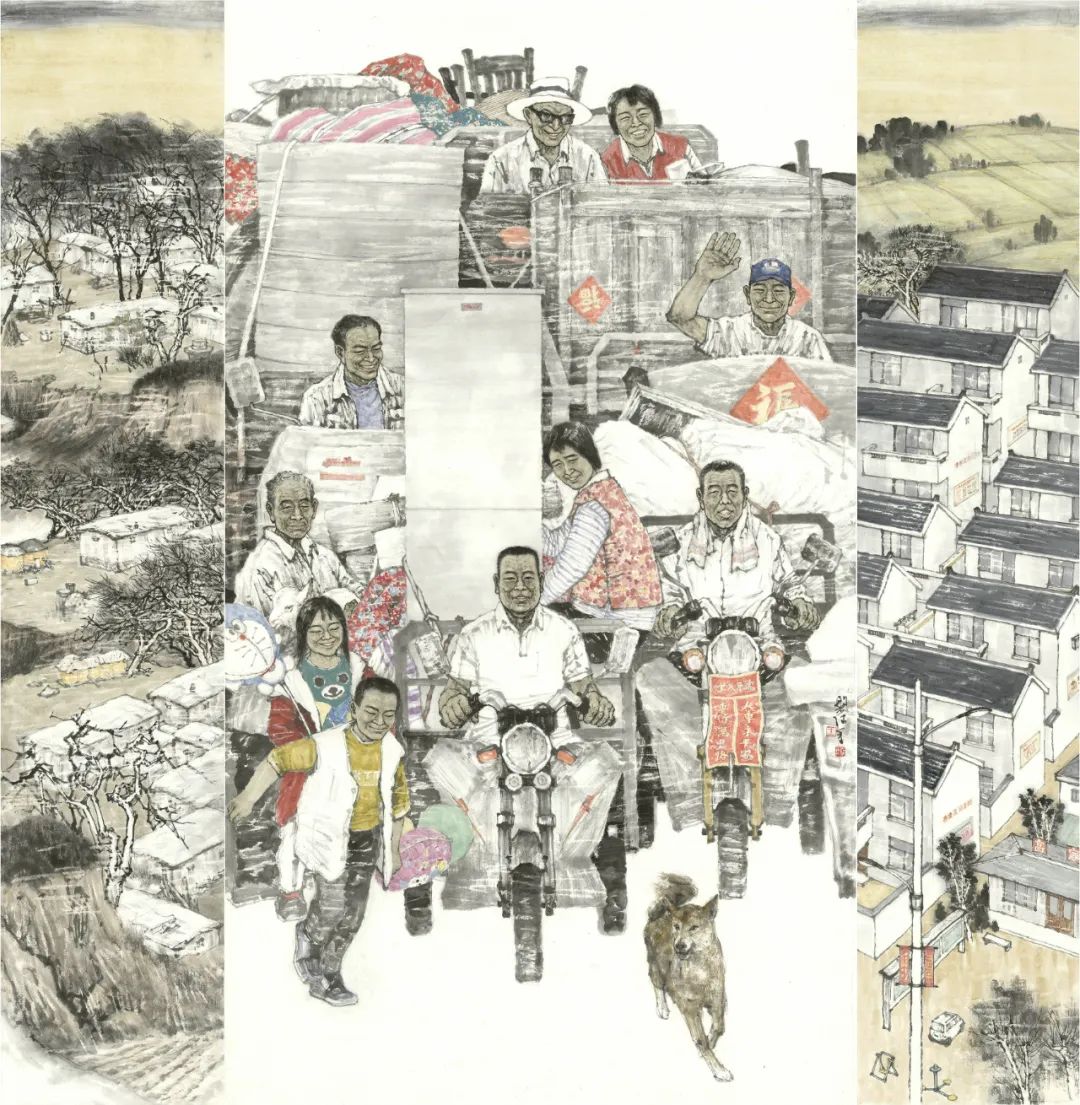 “沿着黄河遇见海”山东省黄河文化主题美术作品展在郑州展出