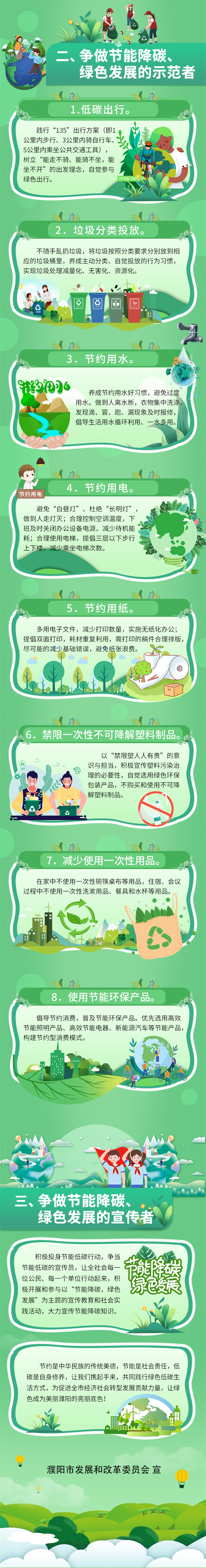 濮阳市发展改革委发布节能降碳、绿色发展倡议书