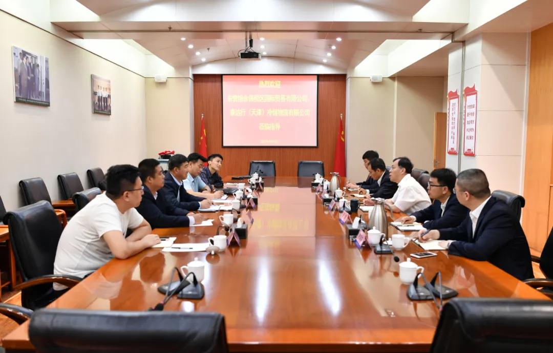东营综合保税区国际贸易有限公司、泰达行（天津）冷链物流有限公司到郑州粮食批发市场调研
