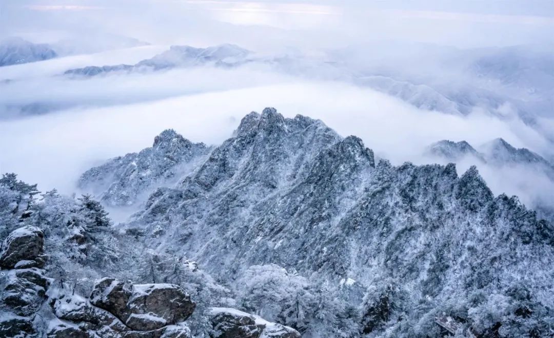 老君山：雪一落就美成了诗