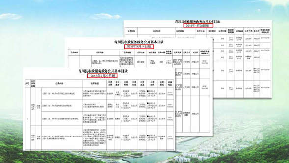 滿足差異化需求 構(gòu)建“三級(jí)目錄”體系——全國(guó)基層政務(wù)公開標(biāo)準(zhǔn)化規(guī)范化試點(diǎn)目錄梳理的“青川樣本”