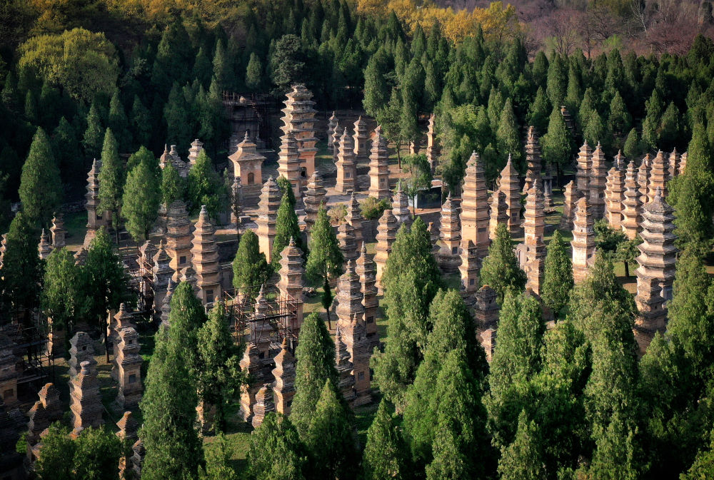 【行走河南·读懂中国】天空之眼瞰登封“天地之中”历史建筑群