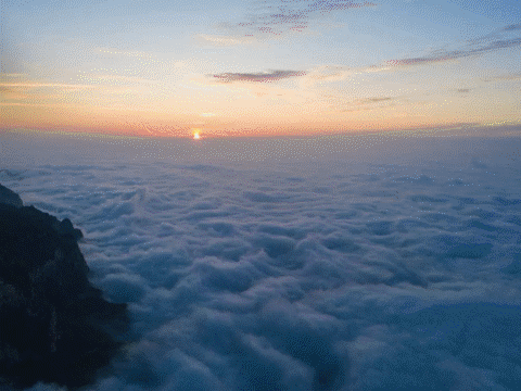 每天清晨，云台山上演的这一幕宛若仙境！