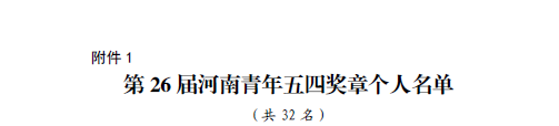 省教育厅张冠峰荣获河南省青年五四奖章  新闻资讯  第3张