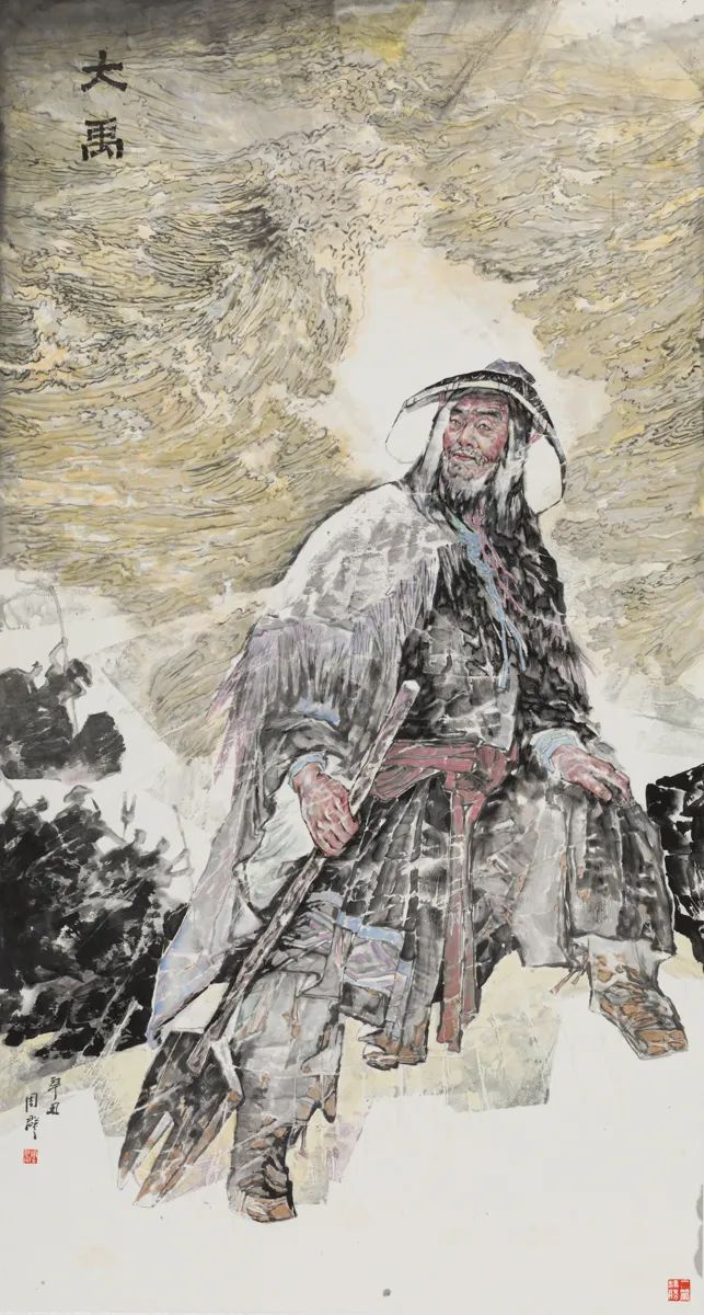 “沿着黄河遇见海”山东省黄河文化主题美术作品展在郑州展出