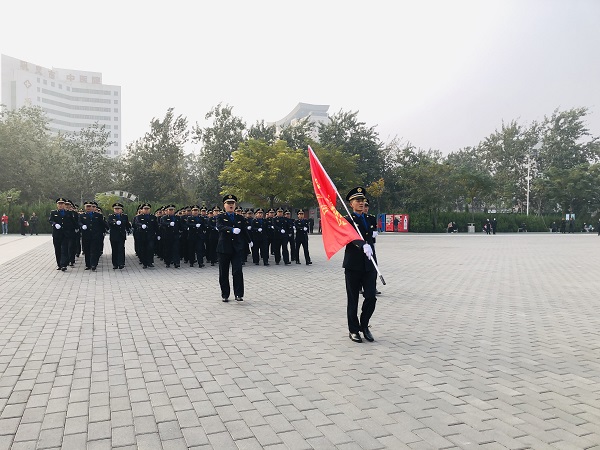 巩义市城管局迎接2021年度<br>郑州市城市管理综合执法系统队列会操考核