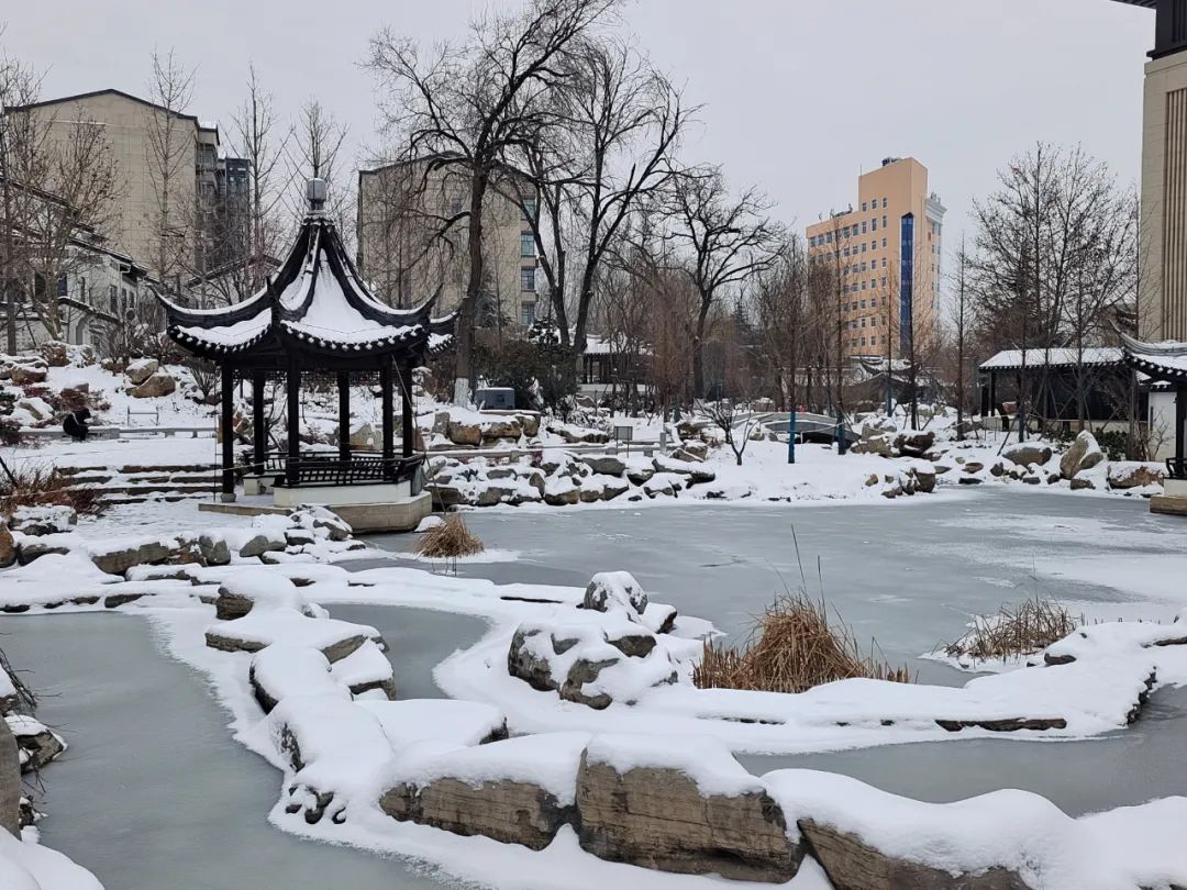 在登封，遇见雪后的江南