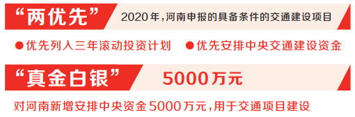 河南交通获国务院“真金白银”督查激励 项目申报享受“两优先”