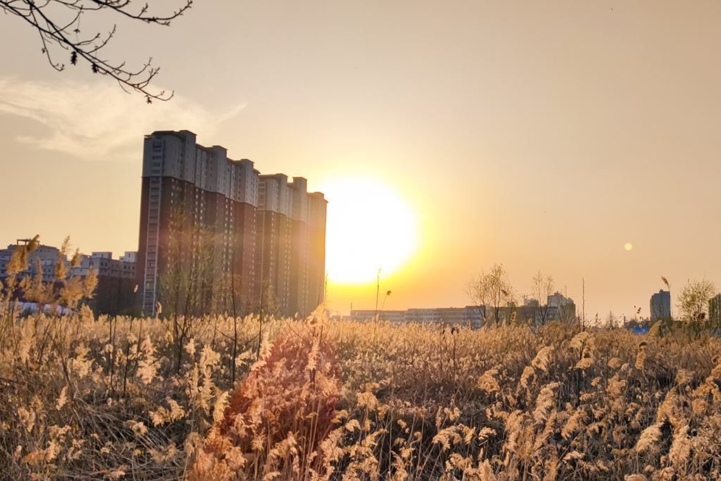 睢县：落日余晖醉晚霞 一抹夕阳美如画