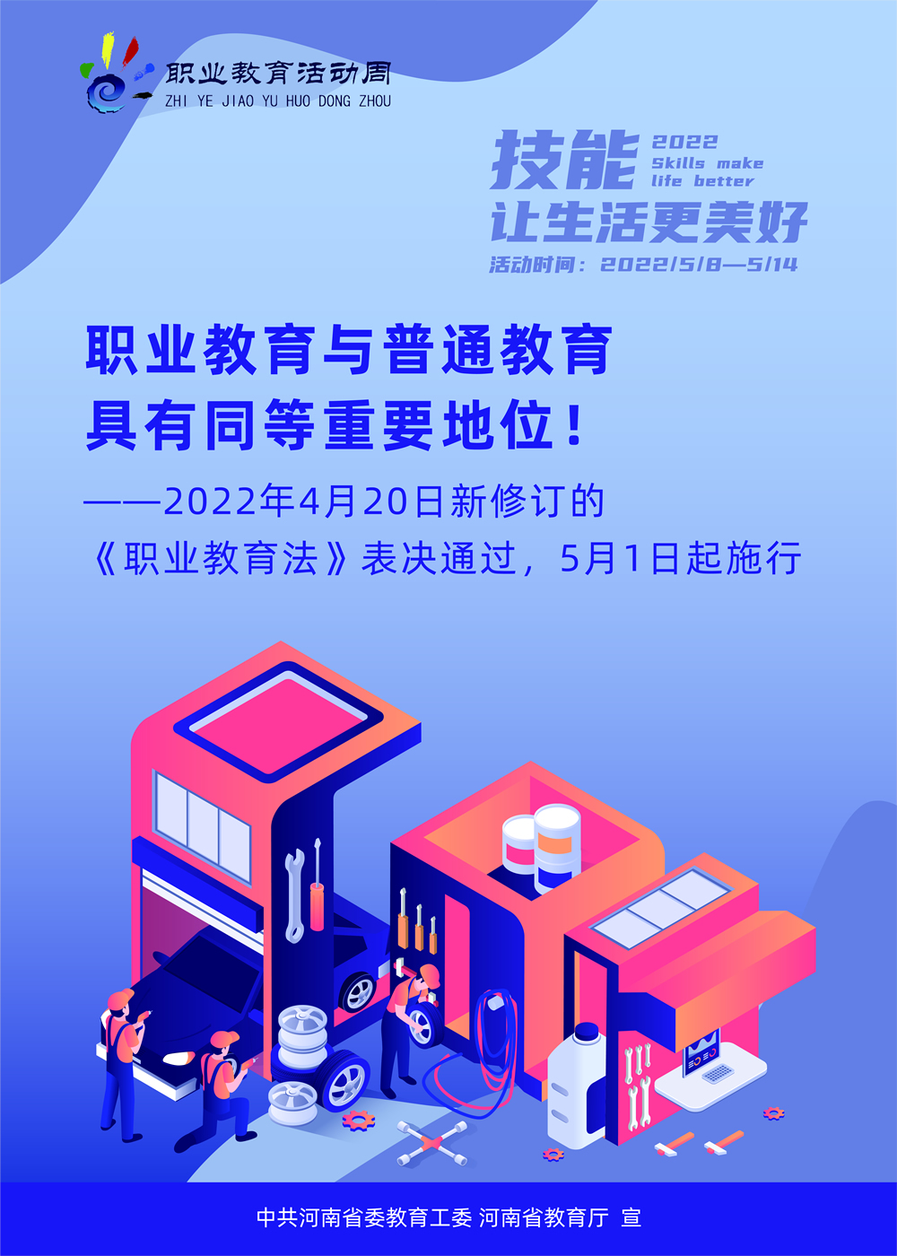 2022年職業教育活動周海報