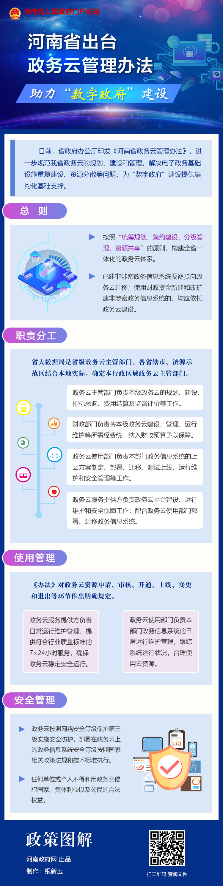 图解：河南省出台政务云管理办法 助力“数字政府”建设