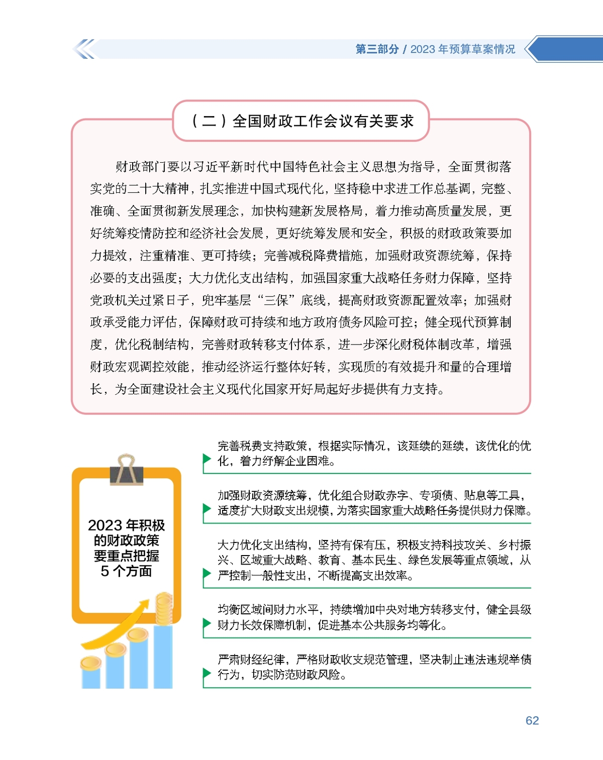 数说图解政府预算报告2023