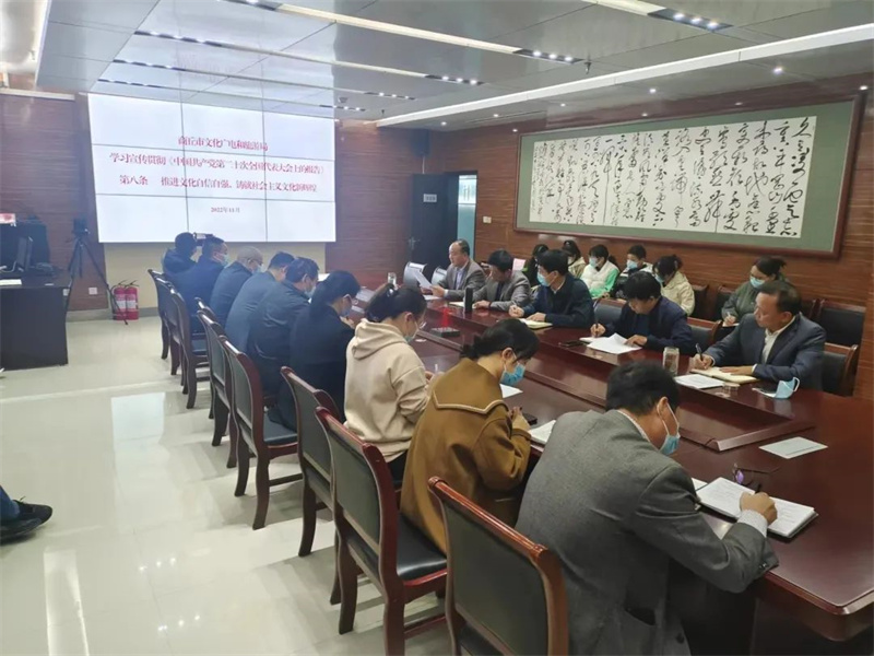 商丘市文化广电和旅游局多措并举 以学促行 深入学习宣传贯彻党的二十大精神 商丘市文化广电和旅游局多措并举 以学促行 深入学习宣传贯彻党的二十大精神