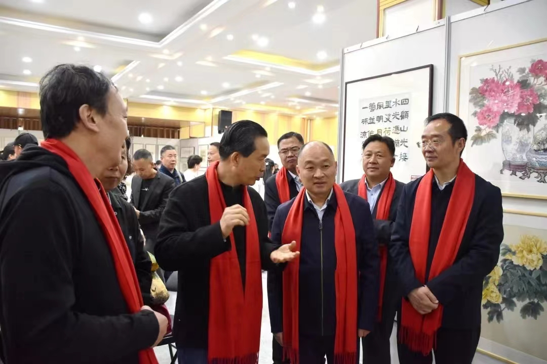许昌三国文化旅游周长葛分会场“楷书圣地 葛有千秋 2023小题大作”书画精品邀请展活动开幕